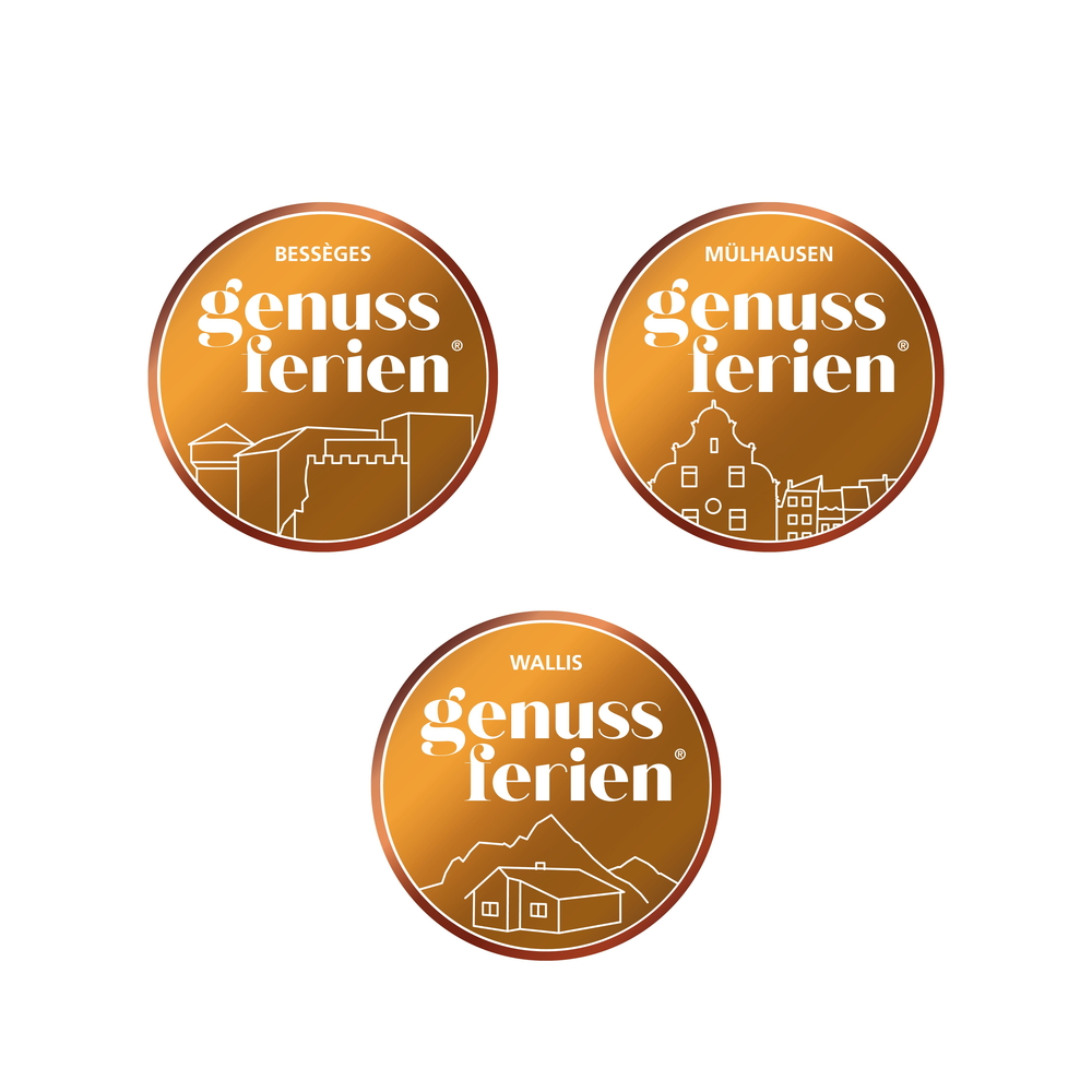 Logo Design für genussferien® - exklusive Reisen - Standorte Logo Design für genussferien® - exklusive Reisen - Standorte