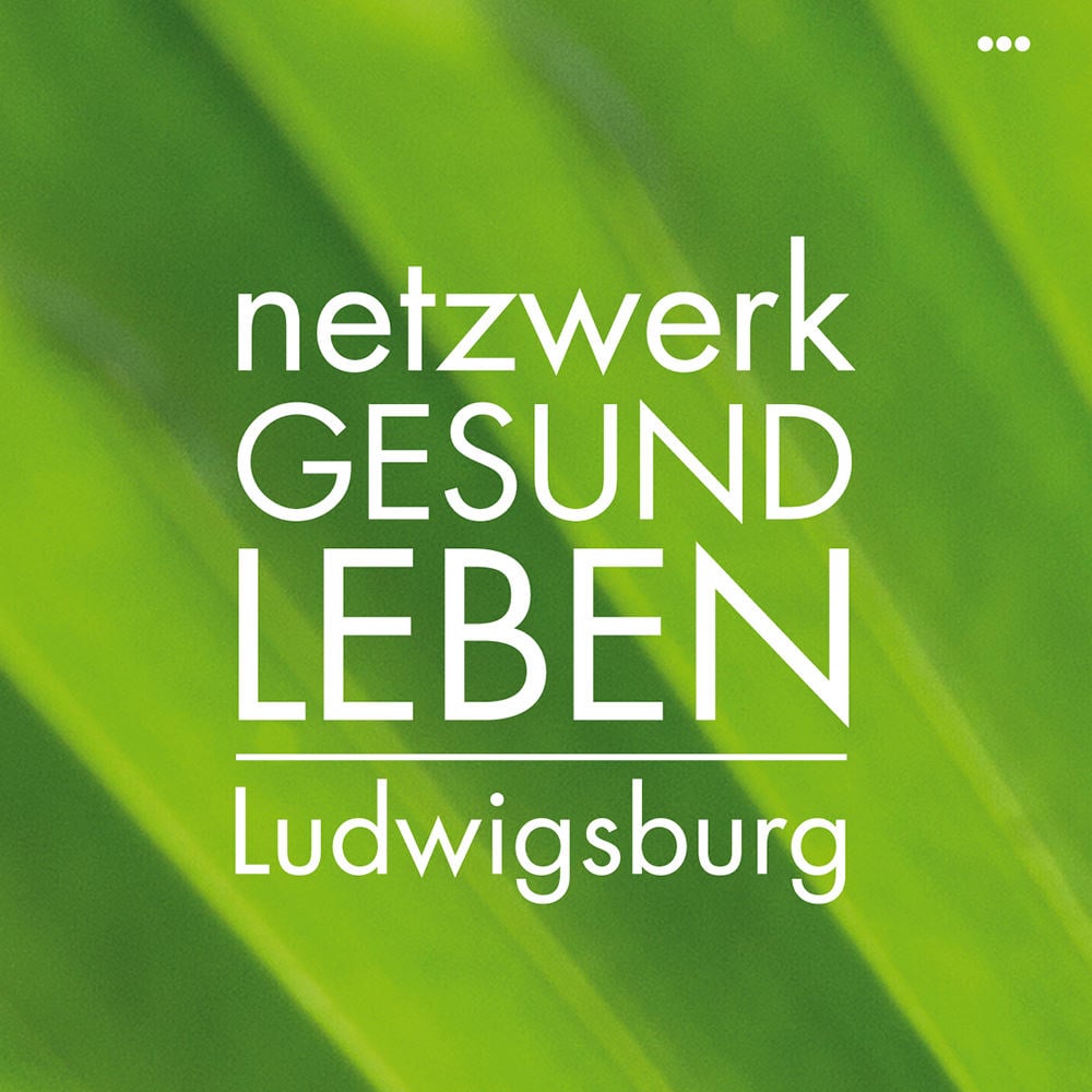 Werbung Netzwerk Gesund Leben Ludwigsburg Lesezeichen Broschüre