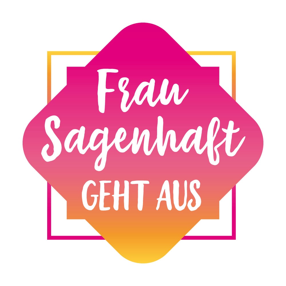 Frau Sagenhaft Geht Aus Bustouren Events Logo Design Facebook